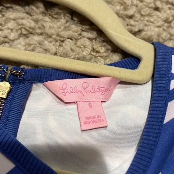 Lilly Pulitzer Purple/Periwinkle Blue White Women's Dress Small - Picture 3 of 10